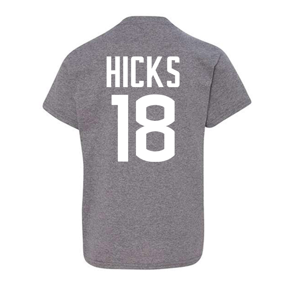 UConn - NCAA Football : Kylish Hicks - Sports Shersey Youth T-Shirt-1