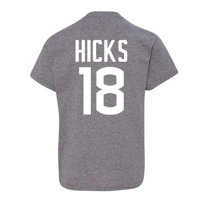 UConn - NCAA Football : Kylish Hicks - Sports Shersey Youth T-Shirt-1