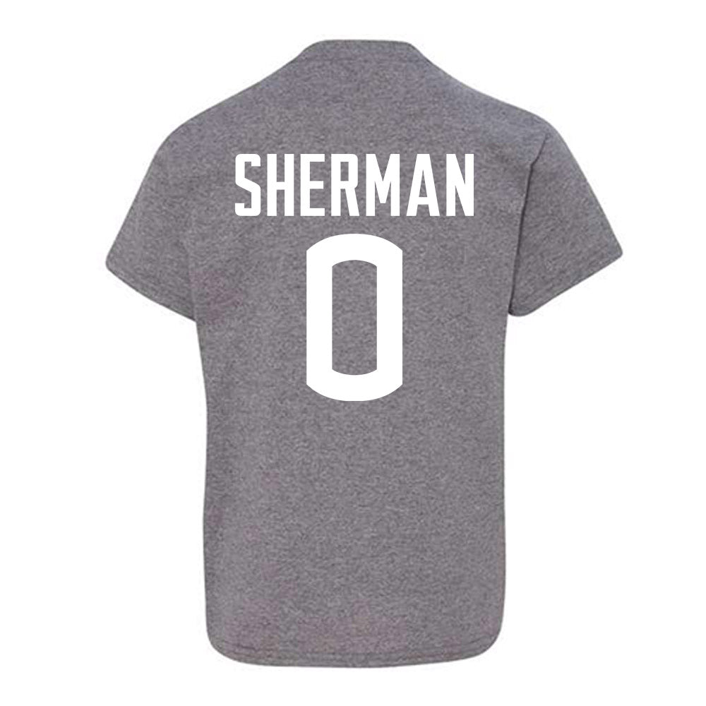 UConn - NCAA Football : Kvon Sherman - Sports Shersey Youth T-Shirt-1