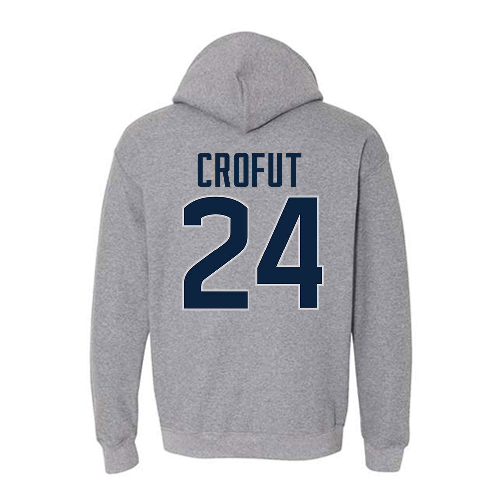 UConn - NCAA Football : Tashi Crofut - Sports Shersey Hooded Sweatshirt-1