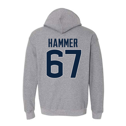 UConn - NCAA Football : Hannes Hammer - Sports Shersey Hooded Sweatshirt-1