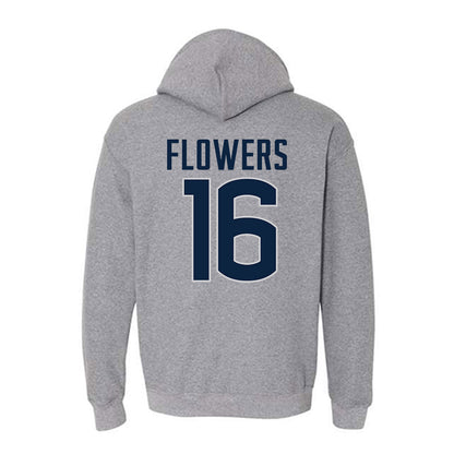UConn - NCAA Football : Kamren Flowers - Sports Shersey Hooded Sweatshirt-1