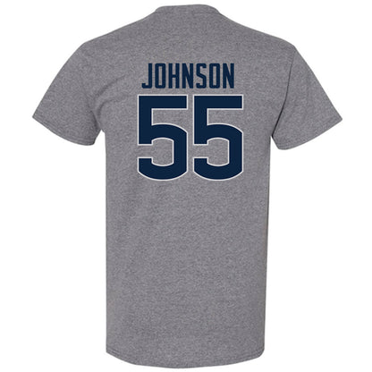 UConn - NCAA Football : Fred Johnson - Sports Shersey T-Shirt-1