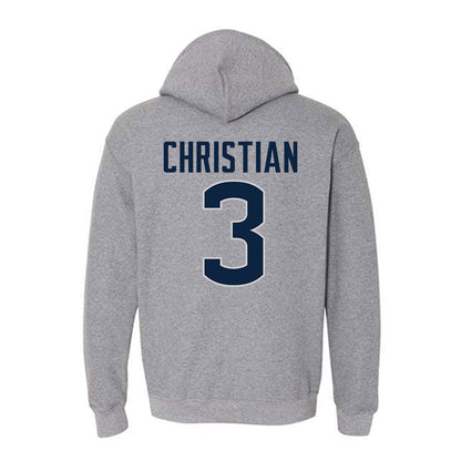 UConn - NCAA Football : Kenji Christian - Sports Shersey Hooded Sweatshirt-1