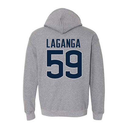 UConn - NCAA Football : David LaGanga - Sports Shersey Hooded Sweatshirt-1