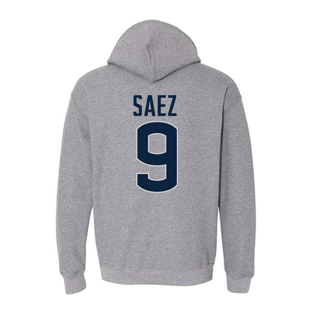 UConn - NCAA Football : Zakaih Saez - Sports Shersey Hooded Sweatshirt-1