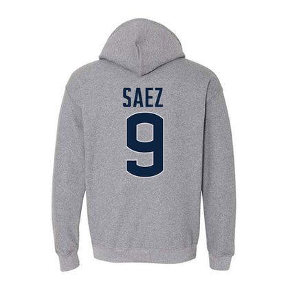 UConn - NCAA Football : Zakaih Saez - Sports Shersey Hooded Sweatshirt-1
