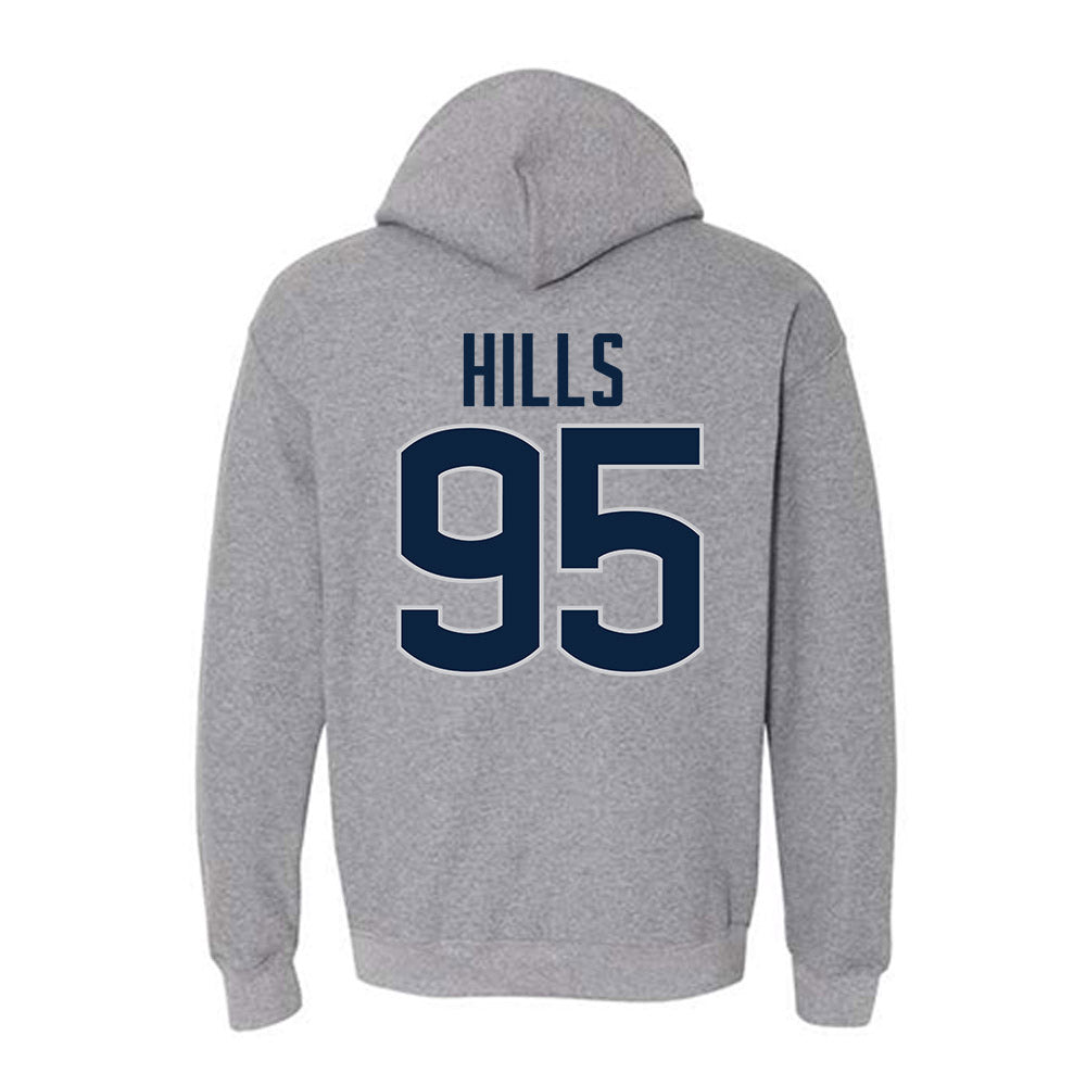 UConn - NCAA Football : Melvin Hills - Sports Shersey Hooded Sweatshirt-1