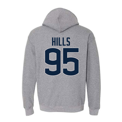 UConn - NCAA Football : Melvin Hills - Sports Shersey Hooded Sweatshirt-1