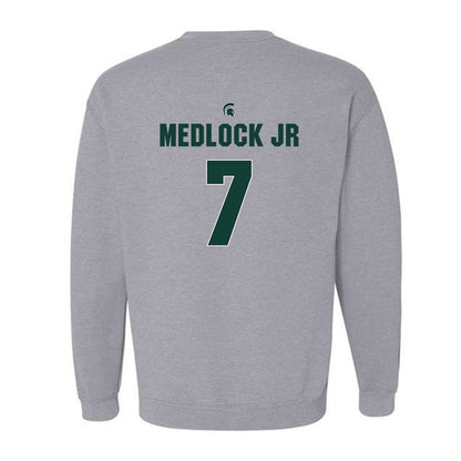 Michigan State - NCAA Men's Basketball : Carlos Medlock jr - Sports Shersey Crewneck Sweatshirt-1