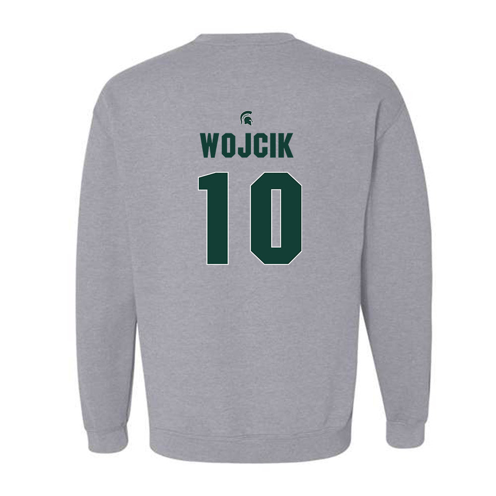 Michigan State - NCAA Men's Basketball : Denham Wojcik - Sports Shersey Crewneck Sweatshirt-1