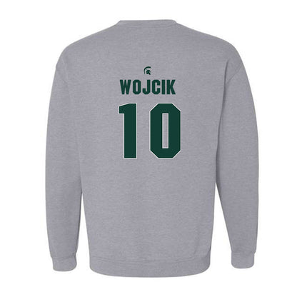 Michigan State - NCAA Men's Basketball : Denham Wojcik - Sports Shersey Crewneck Sweatshirt-1