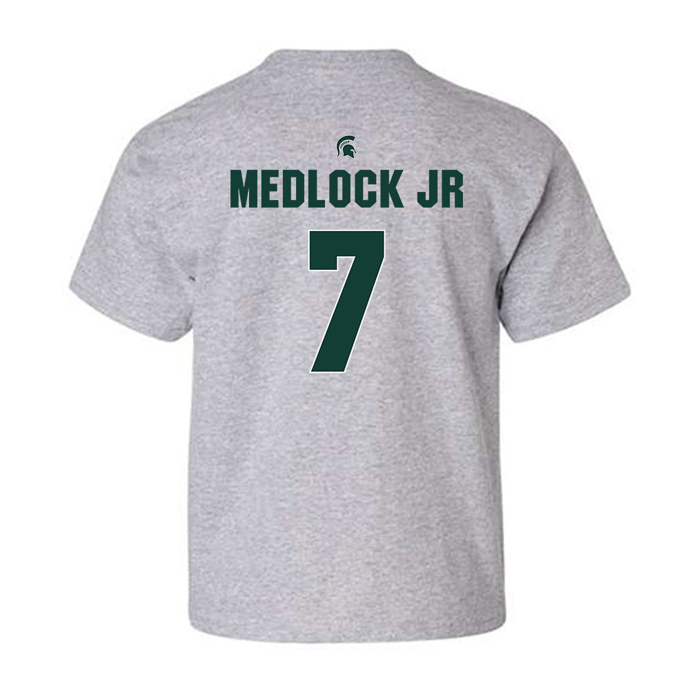 Michigan State - NCAA Men's Basketball : Carlos Medlock jr - Sports Shersey Youth T-Shirt-1