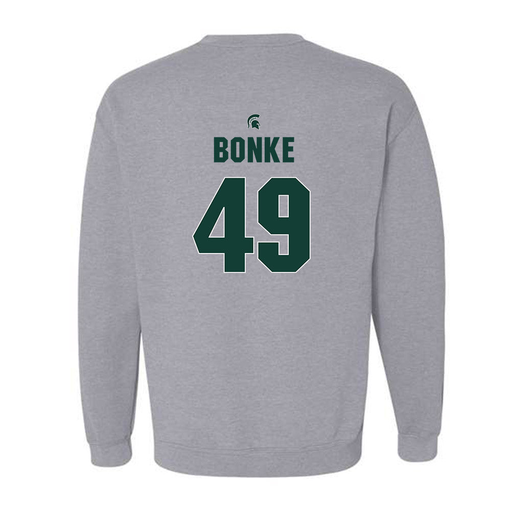 Michigan State - NCAA Men's Basketball : Anton Bonke - Sports Shersey Crewneck Sweatshirt-1