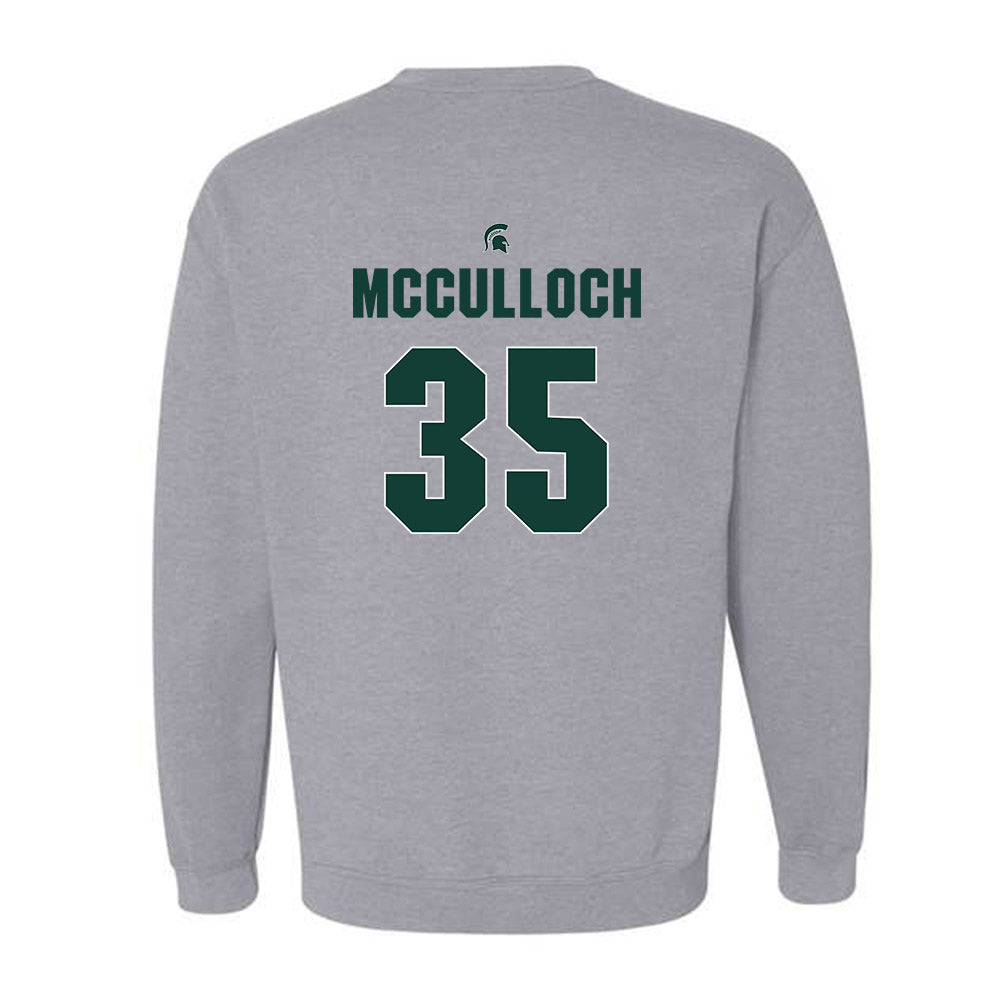 Michigan State - NCAA Men's Basketball : Jesse McCulloch - Sports Shersey Crewneck Sweatshirt-1