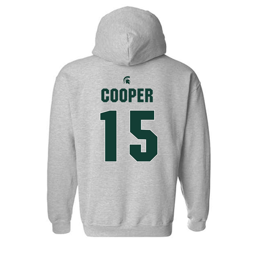 Michigan State - NCAA Men's Basketball : Carson Cooper - Sports Shersey Hooded Sweatshirt-1