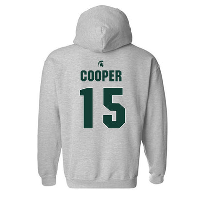 Michigan State - NCAA Men's Basketball : Carson Cooper - Sports Shersey Hooded Sweatshirt-1