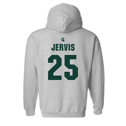 Michigan State - NCAA Men's Basketball : Jasiah Jervis - Sports Shersey Hooded Sweatshirt-1