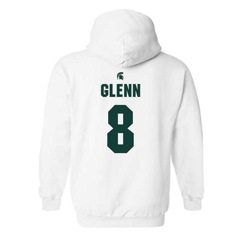 Michigan State - NCAA Men's Basketball : Kaleb Glenn - Sports Shersey Hooded Sweatshirt-1