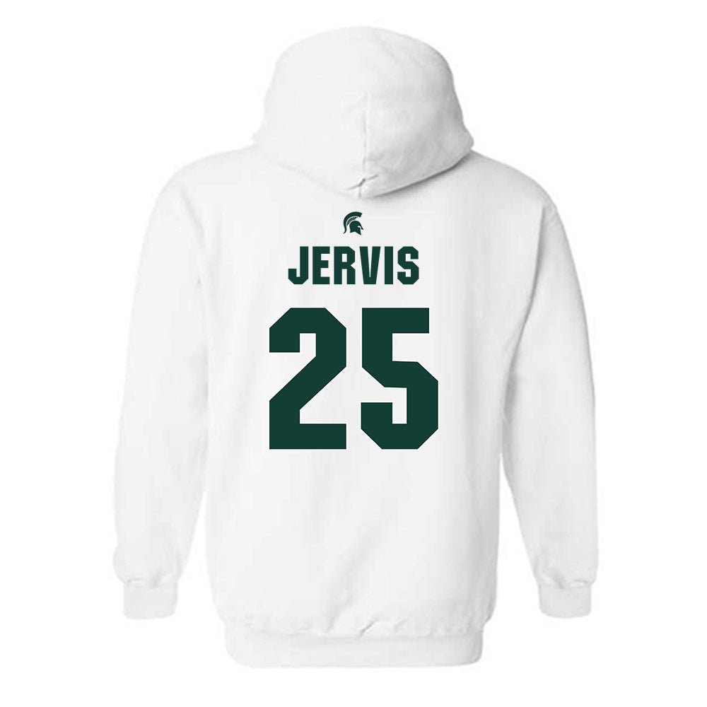 Michigan State - NCAA Men's Basketball : Jasiah Jervis - Sports Shersey Hooded Sweatshirt-1