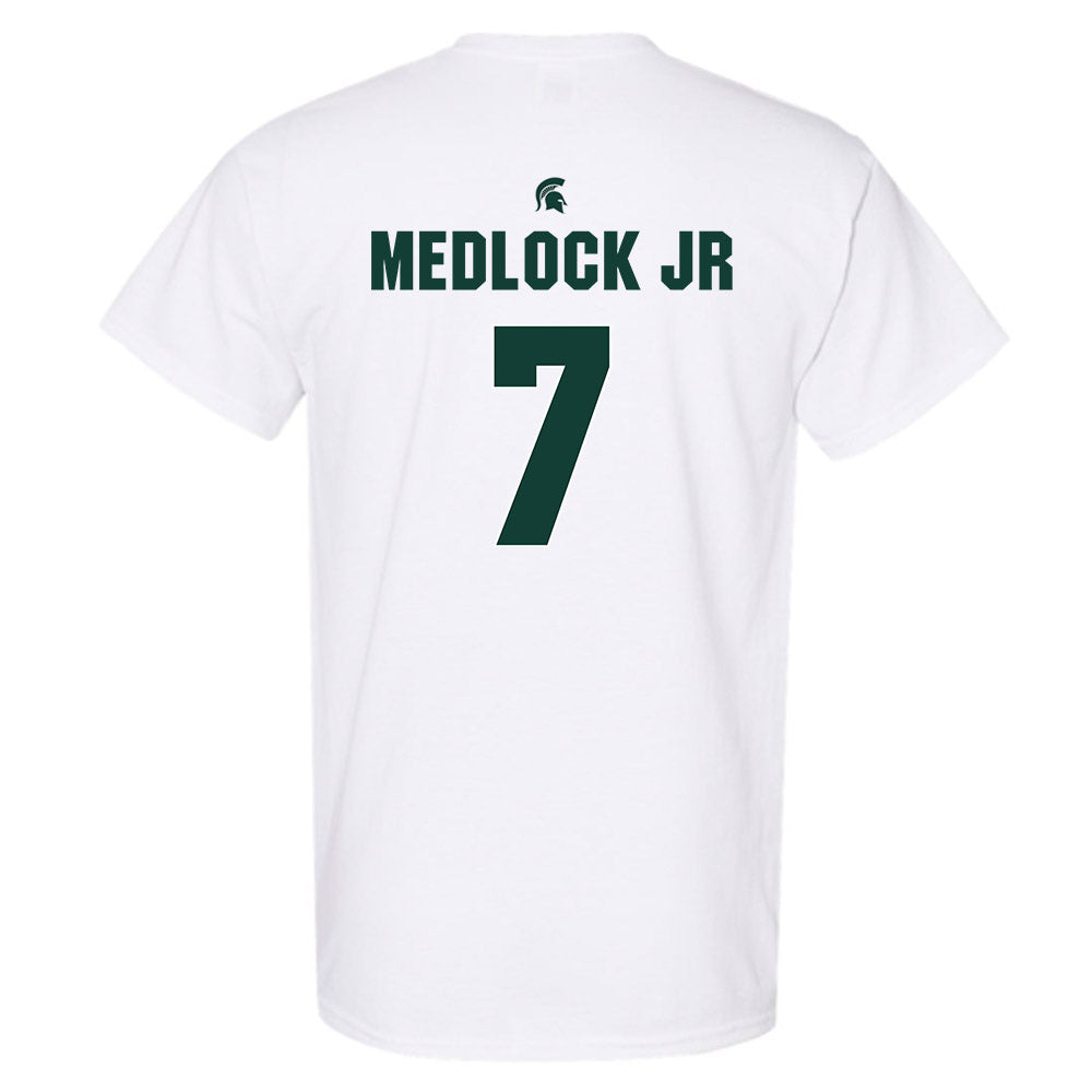 Michigan State - NCAA Men's Basketball : Carlos Medlock jr - Sports Shersey T-Shirt-1