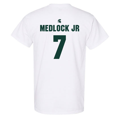 Michigan State - NCAA Men's Basketball : Carlos Medlock jr - Sports Shersey T-Shirt-1