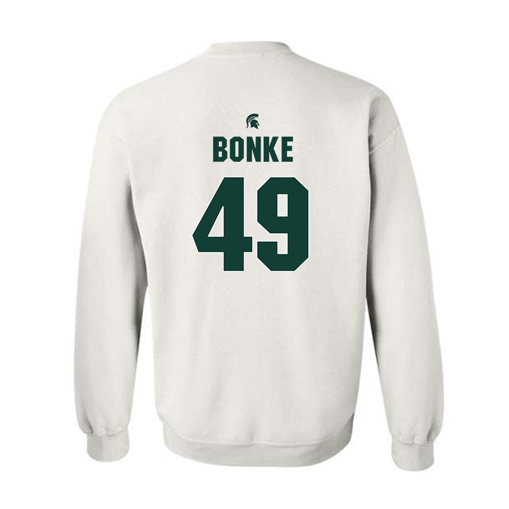 Michigan State - NCAA Men's Basketball : Anton Bonke - Sports Shersey Crewneck Sweatshirt-1
