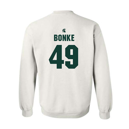 Michigan State - NCAA Men's Basketball : Anton Bonke - Sports Shersey Crewneck Sweatshirt-1