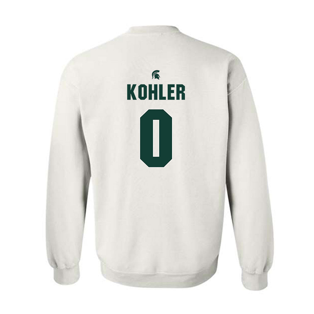 Michigan State - NCAA Men's Basketball : Jaxon Kohler - Sports Shersey Crewneck Sweatshirt-1
