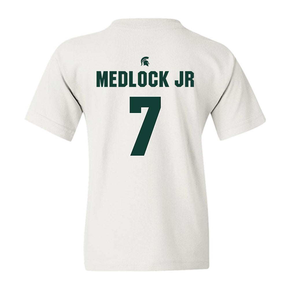 Michigan State - NCAA Men's Basketball : Carlos Medlock jr - Sports Shersey Youth T-Shirt-1