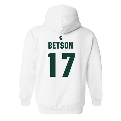 Michigan State - NCAA Women's Basketball : Tabitha Betson - Sports Shersey Hooded Sweatshirt-1