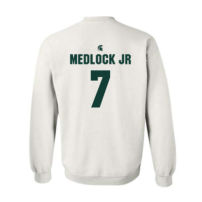 Michigan State - NCAA Men's Basketball : Carlos Medlock jr - Sports Shersey Crewneck Sweatshirt-1