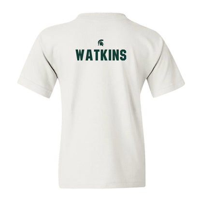 Michigan State - NCAA Men's Basketball : Matthew Watkins - Sports Shersey Youth T-Shirt-1