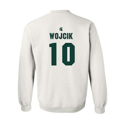 Michigan State - NCAA Men's Basketball : Denham Wojcik - Sports Shersey Crewneck Sweatshirt-1