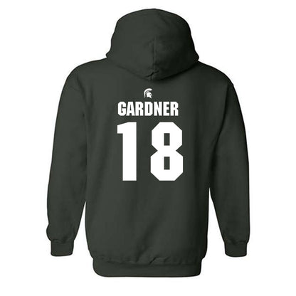 Michigan State - NCAA Football : Jameel Gardner - Generic Shersey Hooded Sweatshirt-1