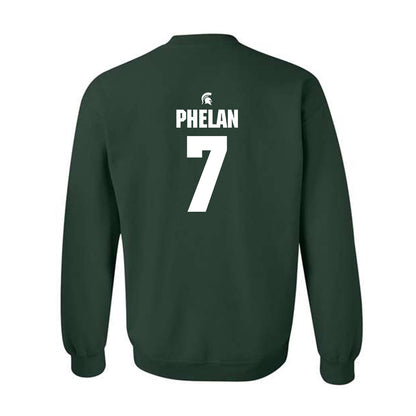 Michigan State - NCAA Men's Soccer : Aidan Phelan - Generic Shersey Crewneck Sweatshirt-1