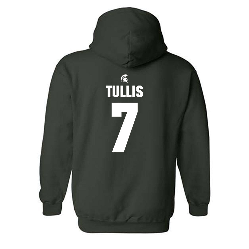 Michigan State - NCAA Football : Brandon Tullis - Generic Shersey Hooded Sweatshirt-1
