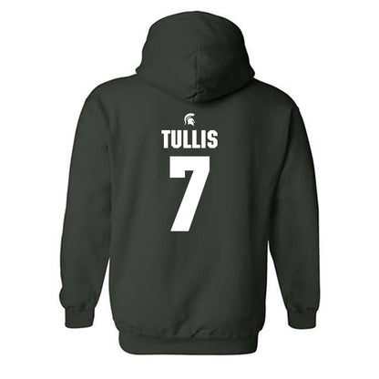Michigan State - NCAA Football : Brandon Tullis - Generic Shersey Hooded Sweatshirt-1