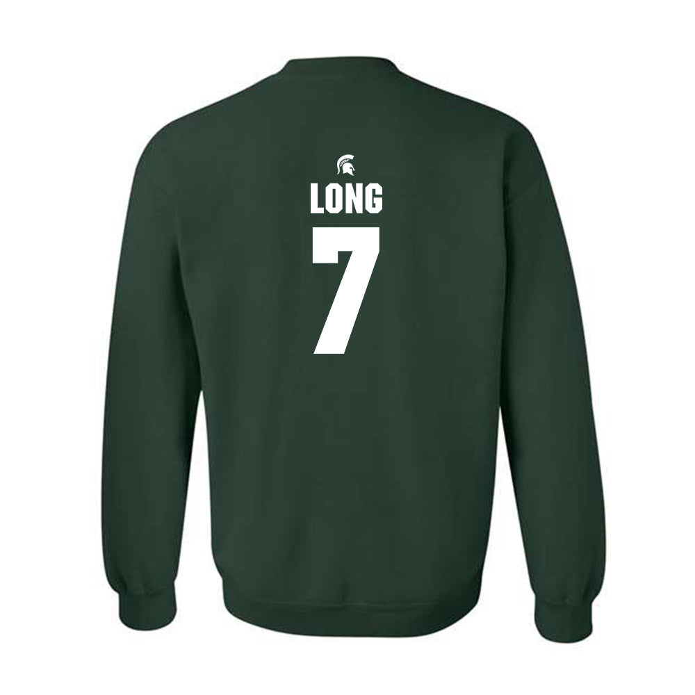 Michigan State - NCAA Women's Volleyball : Malayah Long - Generic Shersey Crewneck Sweatshirt-1