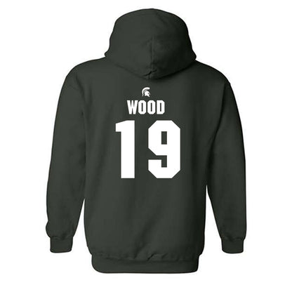 Michigan State - NCAA Women's Field Hockey : Scarlett Wood - Generic Shersey Hooded Sweatshirt-1