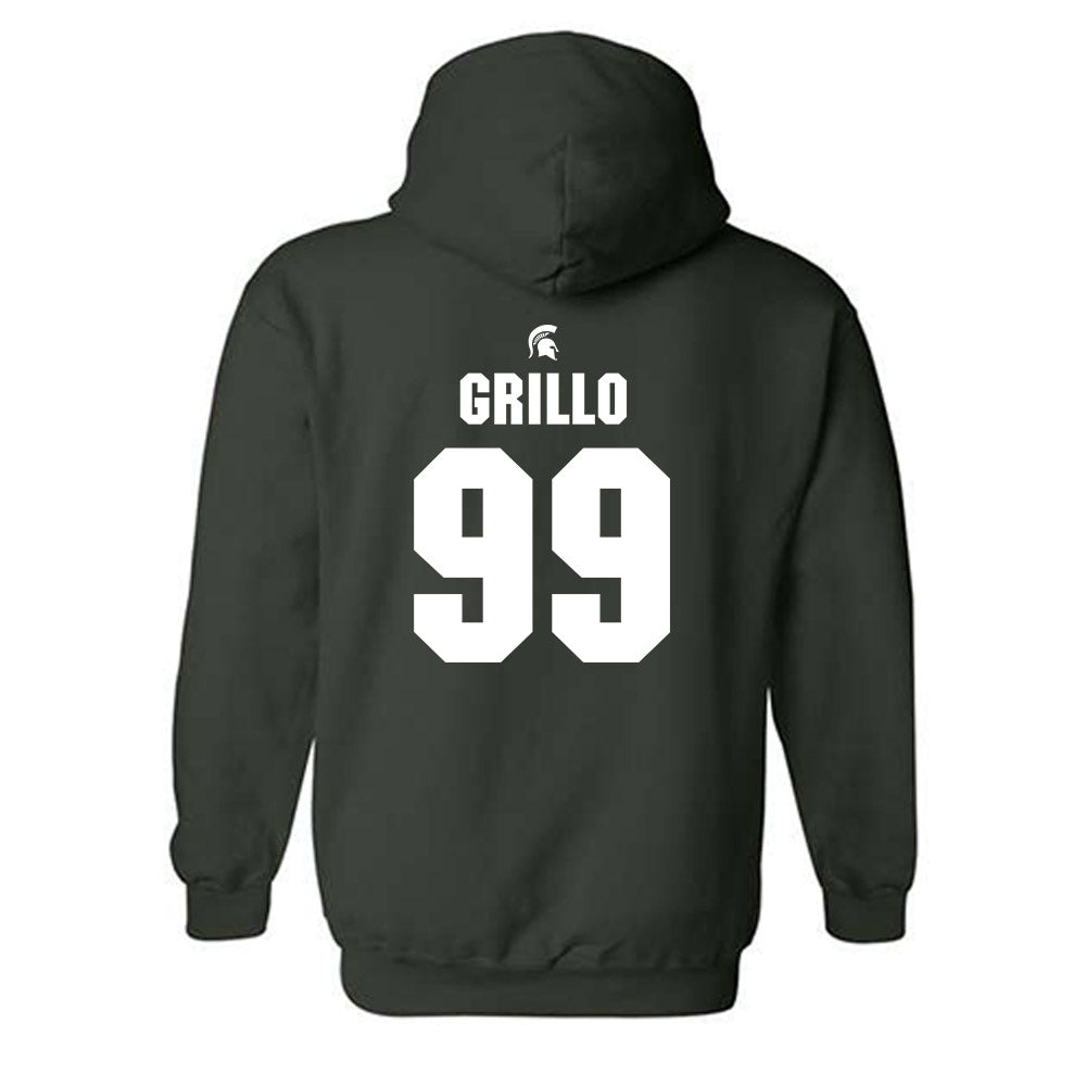 Michigan State - NCAA Softball : Sophia Grillo - Generic Shersey Hooded Sweatshirt-1