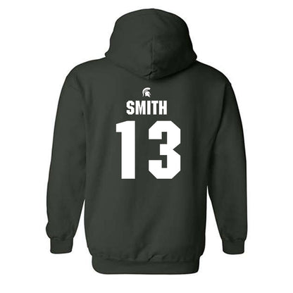 Michigan State - NCAA Football : Isaac Smith - Generic Shersey Hooded Sweatshirt-1