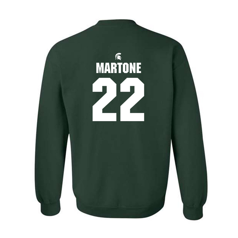 Michigan State - NCAA Men's Ice Hockey : Porter Martone - Generic Shersey Crewneck Sweatshirt-1