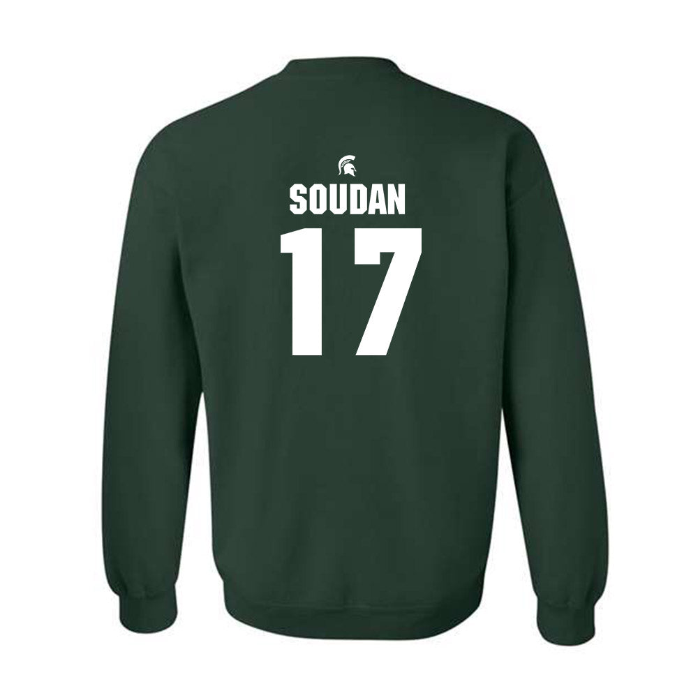 Michigan State - NCAA Men's Soccer : Peter Soudan - Generic Shersey Crewneck Sweatshirt-1