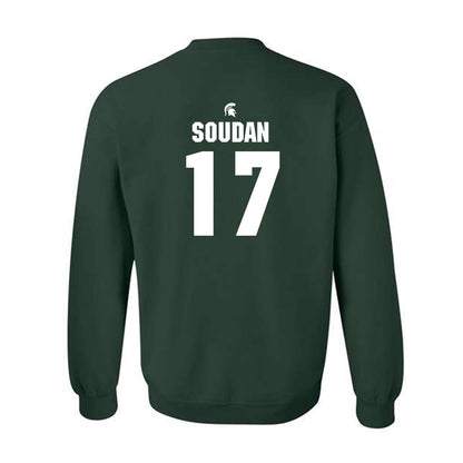 Michigan State - NCAA Men's Soccer : Peter Soudan - Generic Shersey Crewneck Sweatshirt-1