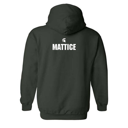 Michigan State - NCAA Cheerleading : Jack Mattice - Generic Shersey Hooded Sweatshirt-1