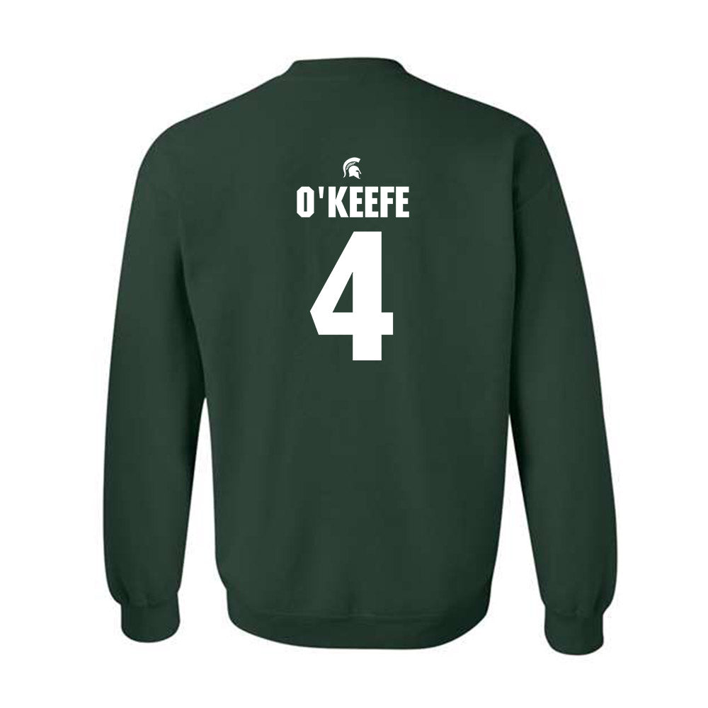 Michigan State - NCAA Men's Soccer : Conner O'Keefe - Generic Shersey Crewneck Sweatshirt-1