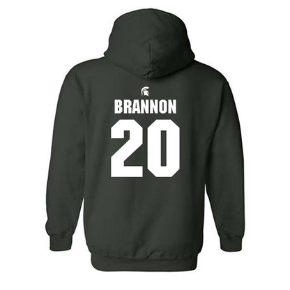 Michigan State - NCAA Softball : Kamryn Brannon - Generic Shersey Hooded Sweatshirt-1