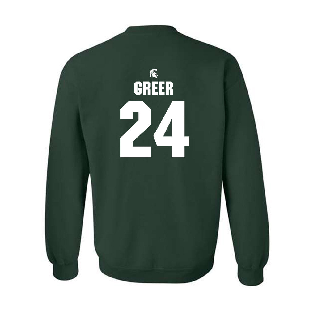Michigan State - NCAA Softball : Hannah Greer - Generic Shersey Crewneck Sweatshirt