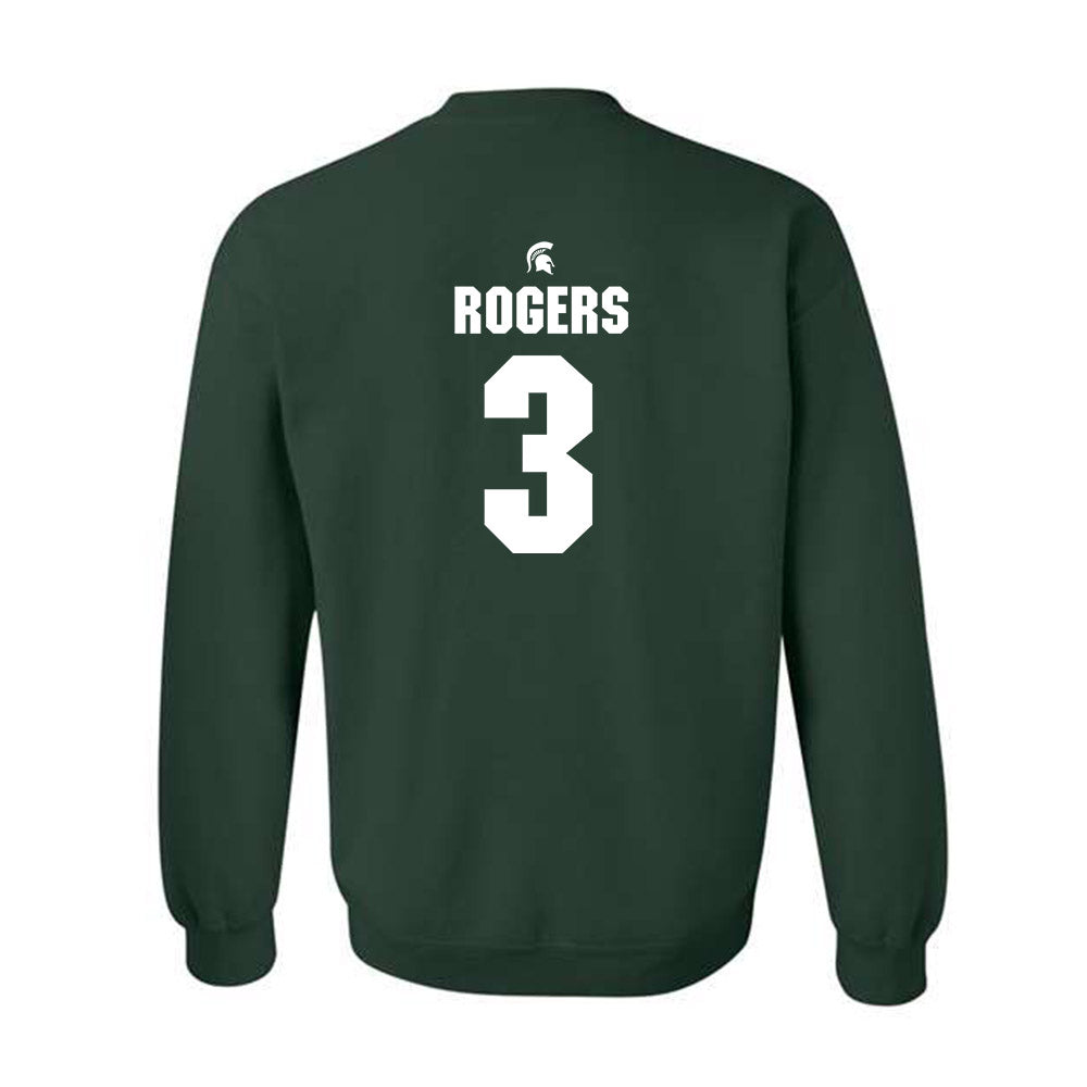 Michigan State - NCAA Women's Soccer : Mekenzie Rogers - Generic Shersey Crewneck Sweatshirt-1